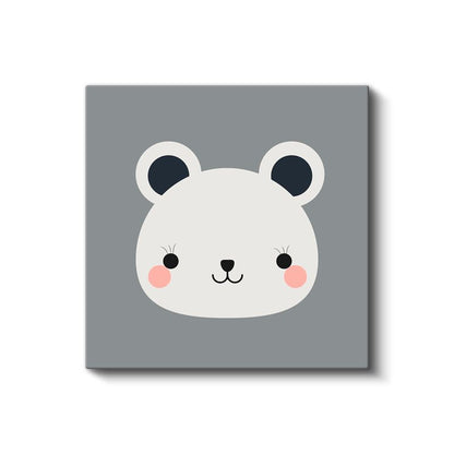 Sevimli Ayıcık - Minimalist Dostumuz Kanvas Tablo