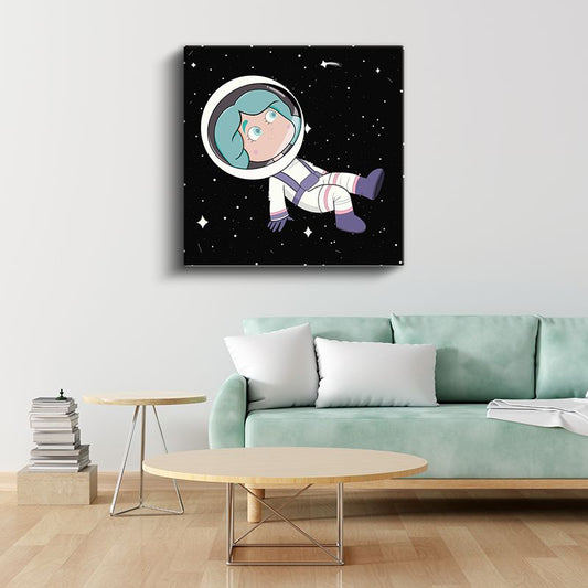 Neşeli Araç - Turuncu Motorlu Dostumuz Kanvas Tablo