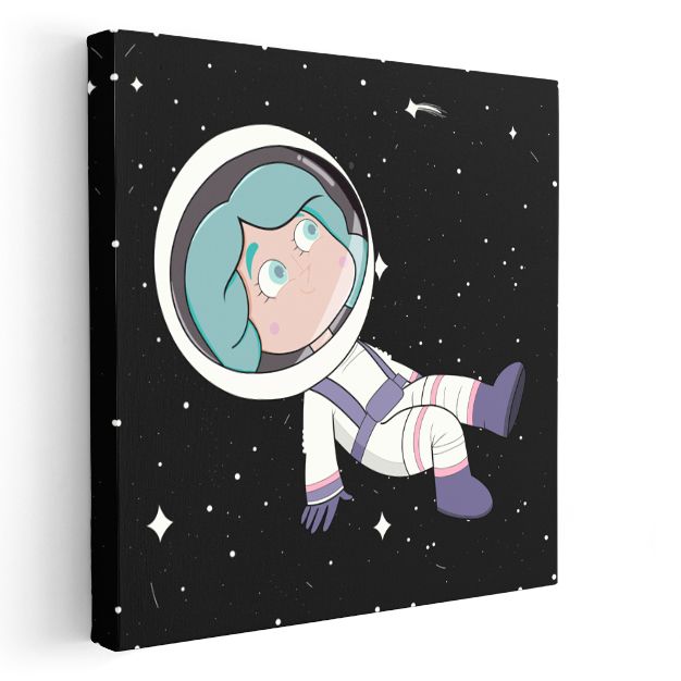 Neşeli Araç - Turuncu Motorlu Dostumuz Kanvas Tablo