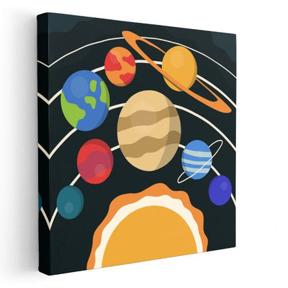 Postacı Kuş - Mavi Çantalı Dostumuz Kanvas Tablo