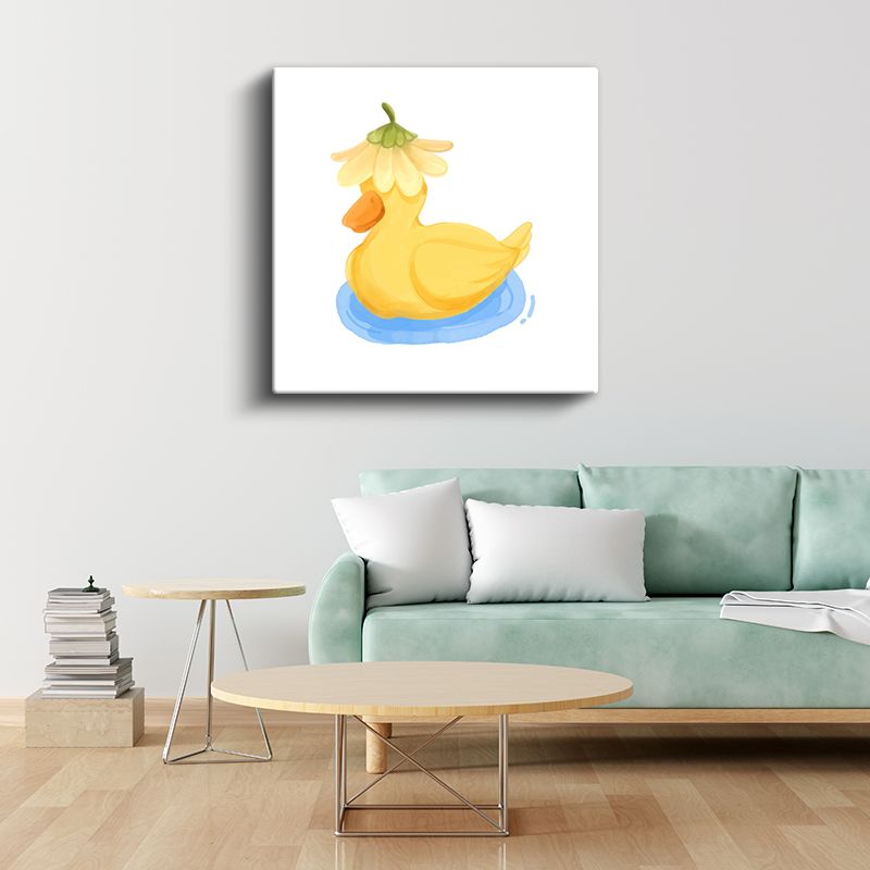 Uçan Tavşan - Pembe Uçak Macerası Kanvas Tablo