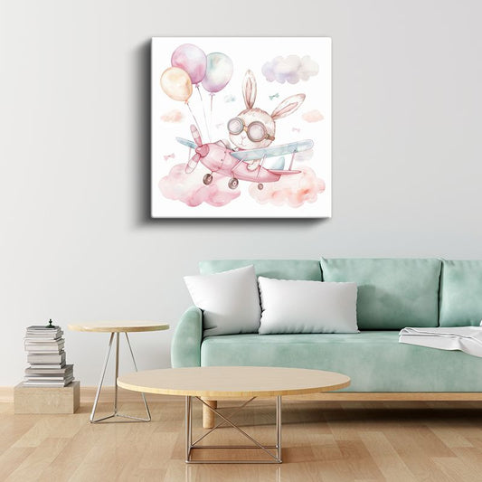 Taçlı Aslan - Çiçekli Orman Kralı Kanvas Tablo