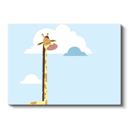 Sarı Ev - Çiçekli Bahçe Temalı Kanvas Tablo