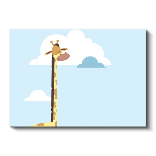 Sarı Ev - Çiçekli Bahçe Temalı Kanvas Tablo