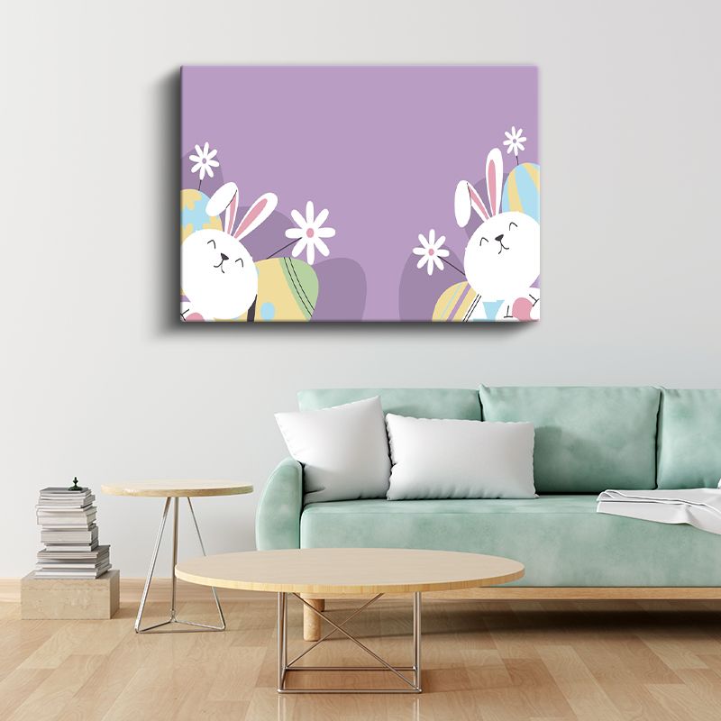 Uzun Zürafa - Mavi Gökyüzü Temalı Kanvas Tablo