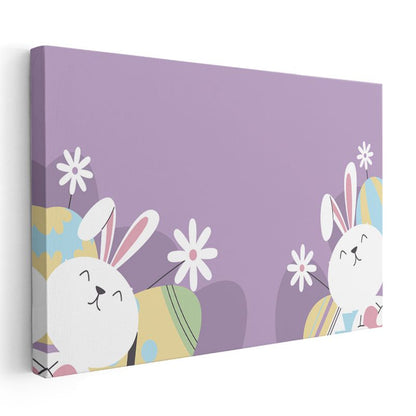 Uzun Zürafa - Mavi Gökyüzü Temalı Kanvas Tablo