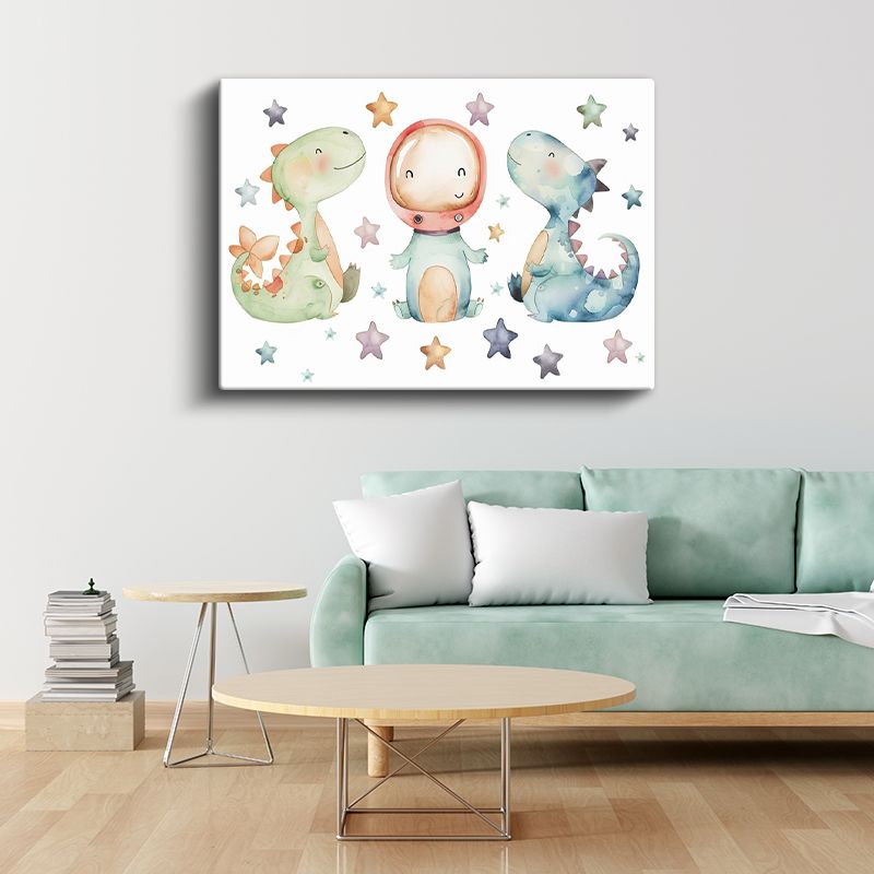 Neşeli Tavşanlar - Paskalya Yumurtaları Desenli Kanvas Tablo