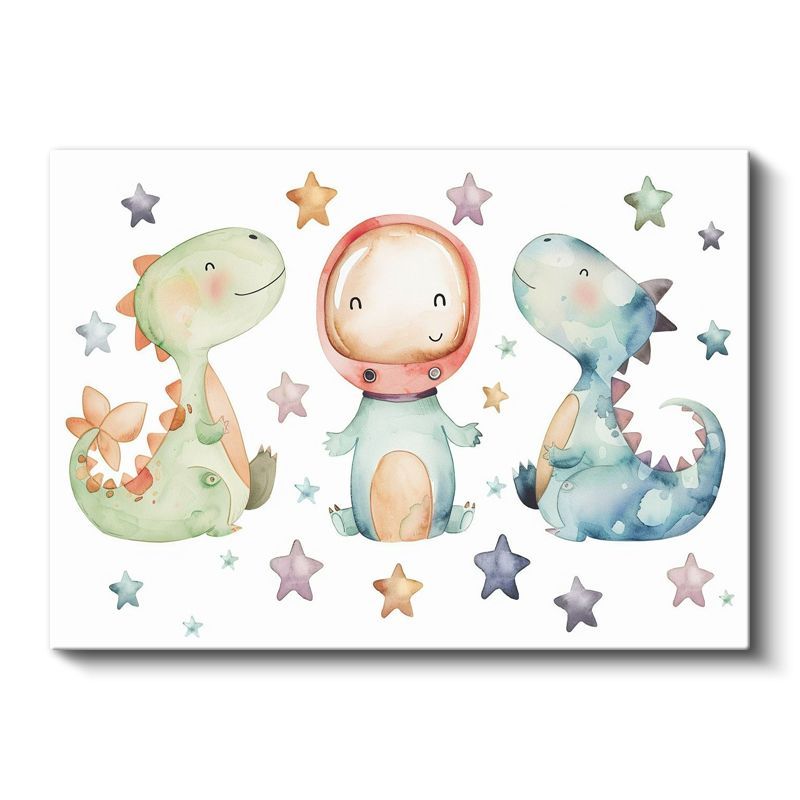 Neşeli Tavşanlar - Paskalya Yumurtaları Desenli Kanvas Tablo