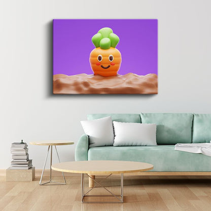 Çöl Manzarası - Kuşlar ve Ağaç Temalı Kanvas Tablo