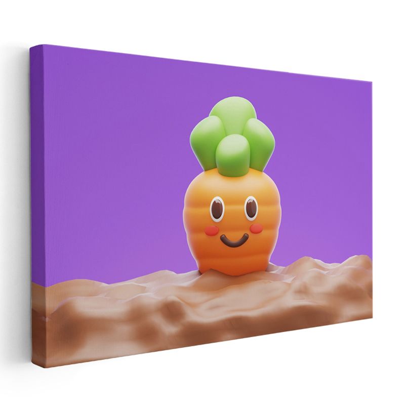 Çöl Manzarası - Kuşlar ve Ağaç Temalı Kanvas Tablo