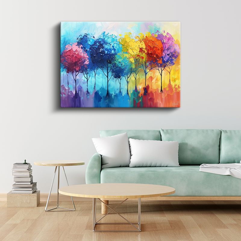 Uzay Macerası - Roket ve Gezegenler Kanvas Tablo