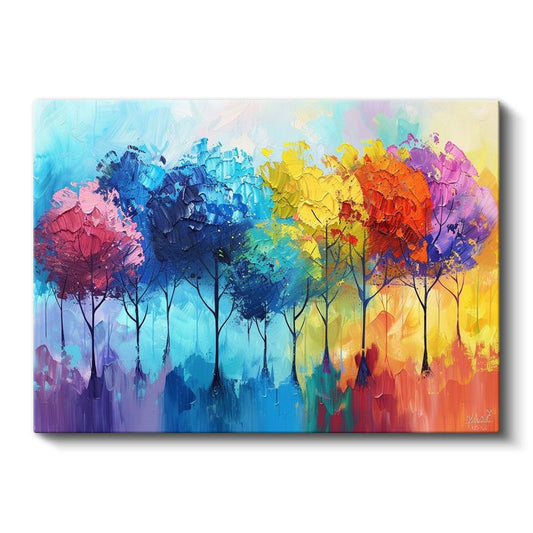 Uzay Macerası - Roket ve Gezegenler Kanvas Tablo