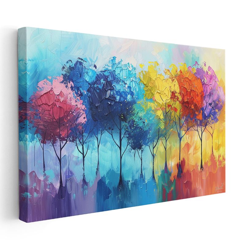 Uzay Macerası - Roket ve Gezegenler Kanvas Tablo