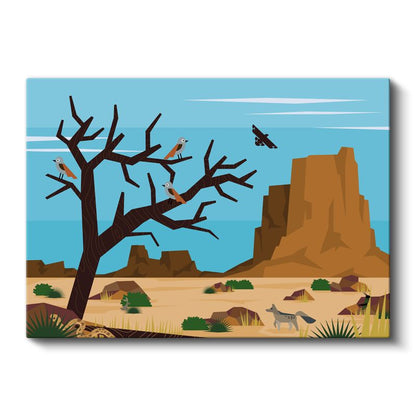 Köpek Dostlar - Siyah Beyaz Çizim Kanvas Tablo