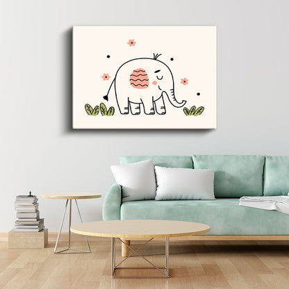 Gökyüzü Yolculuğu - Pastel Balonlar Kanvas Tablo