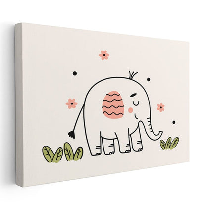 Gökyüzü Yolculuğu - Pastel Balonlar Kanvas Tablo