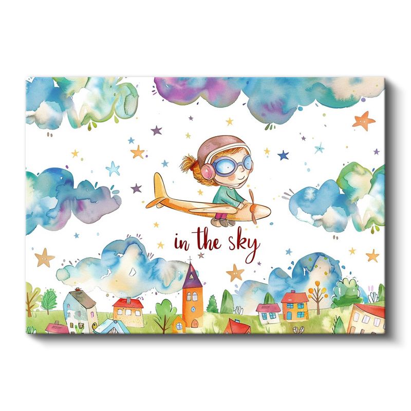 Orman Yaşamı - Nehir Kenarında Hayvanlar Kanvas Tablo