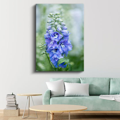 Mavi Hezaren Çiçeği - Doğal Bahçe Çiçeği Kanvas Tablo