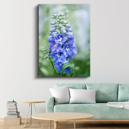 Mavi Hezaren Çiçeği - Doğal Bahçe Çiçeği Kanvas Tablo