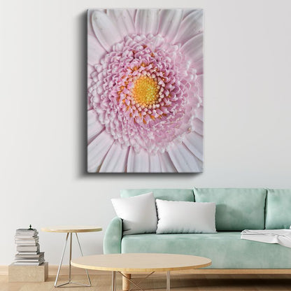 Pembe Gerbera - Makro Çekim Çiçek Detayları Kanvas Tablo