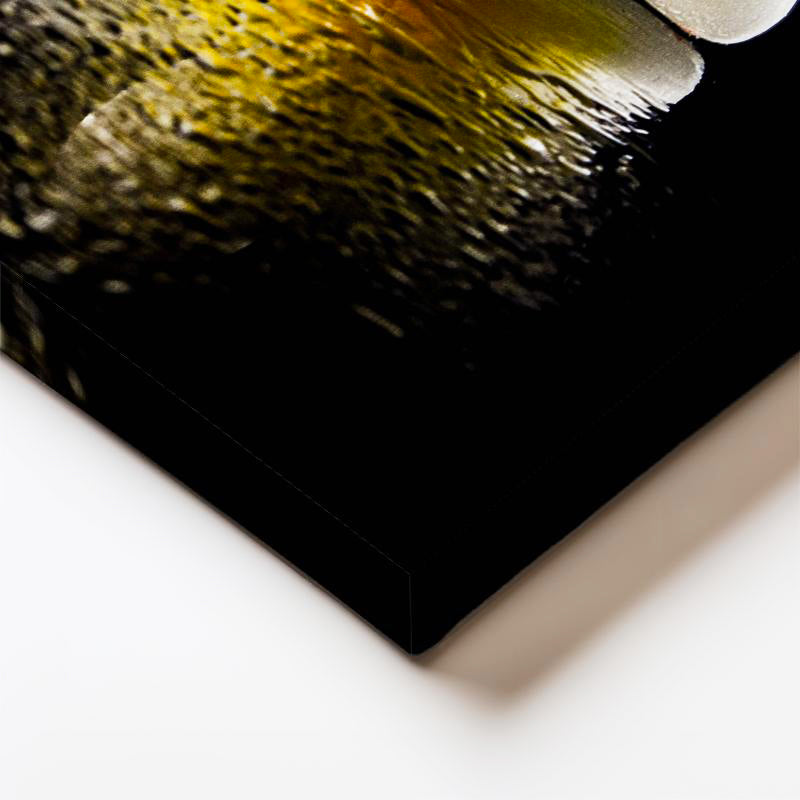 Dikey Kanvas Tablo Sarı Beyaz Plumeria Yansıma Çiçek Tablosu Ev Ofis Duvar Dekoru