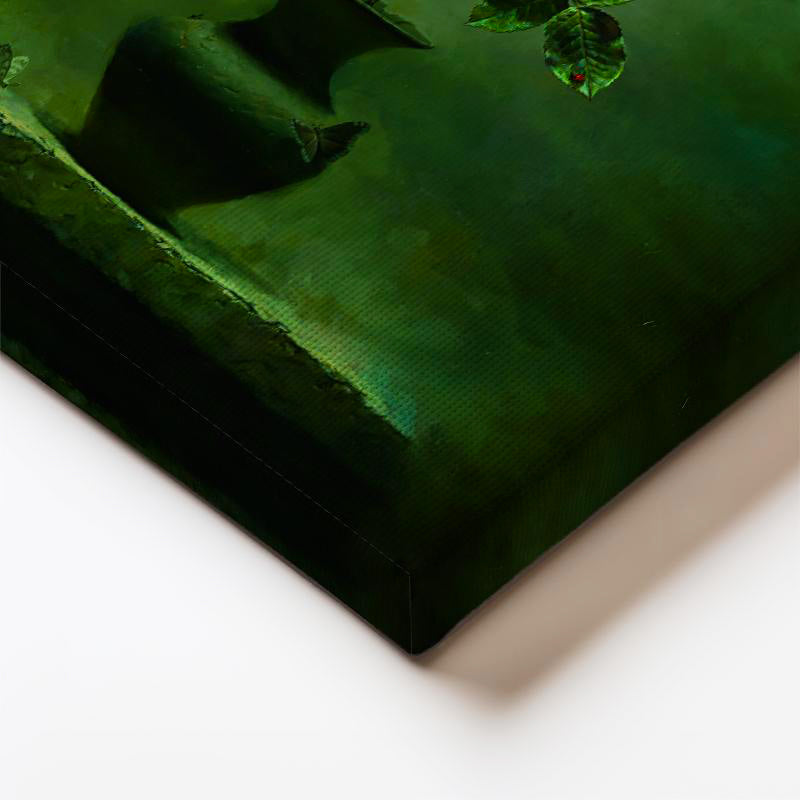 Dikey Kanvas Tablo Loş Işıkta Soluk Pembe Gül Çiçek Tablosu Ev Ofis Duvar Dekoru