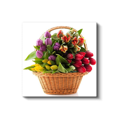 Ayçiçeği Tarlası - Mavi Gökyüzü Altında Güneşe Dönen Çiçekler Kanvas Tablo