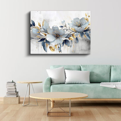 Minyatür Pembe Çiçekler - Yeşil Yapraklar Arasında Begonyalar Kanvas Tablo