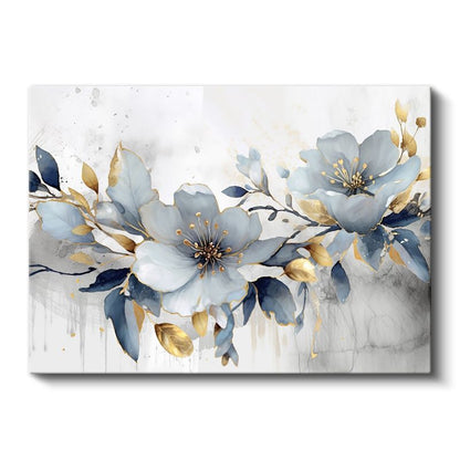 Minyatür Pembe Çiçekler - Yeşil Yapraklar Arasında Begonyalar Kanvas Tablo