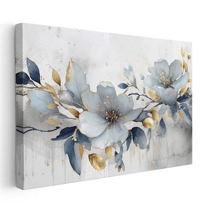 Minyatür Pembe Çiçekler - Yeşil Yapraklar Arasında Begonyalar Kanvas Tablo