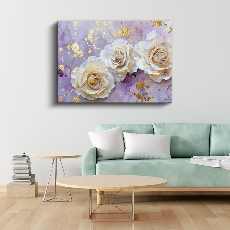 Pembe Lale Bahçesi - Mavi Gökyüzü Altında Bahar Manzarası Kanvas Tablo