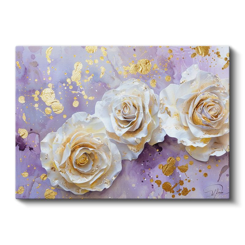 Pembe Lale Bahçesi - Mavi Gökyüzü Altında Bahar Manzarası Kanvas Tablo