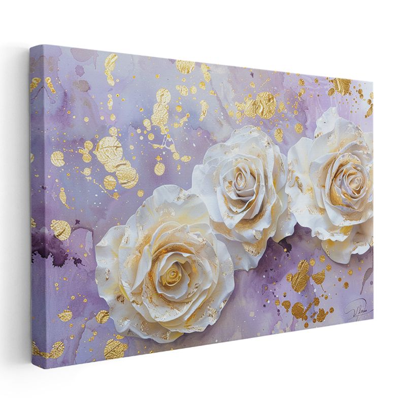 Pembe Lale Bahçesi - Mavi Gökyüzü Altında Bahar Manzarası Kanvas Tablo