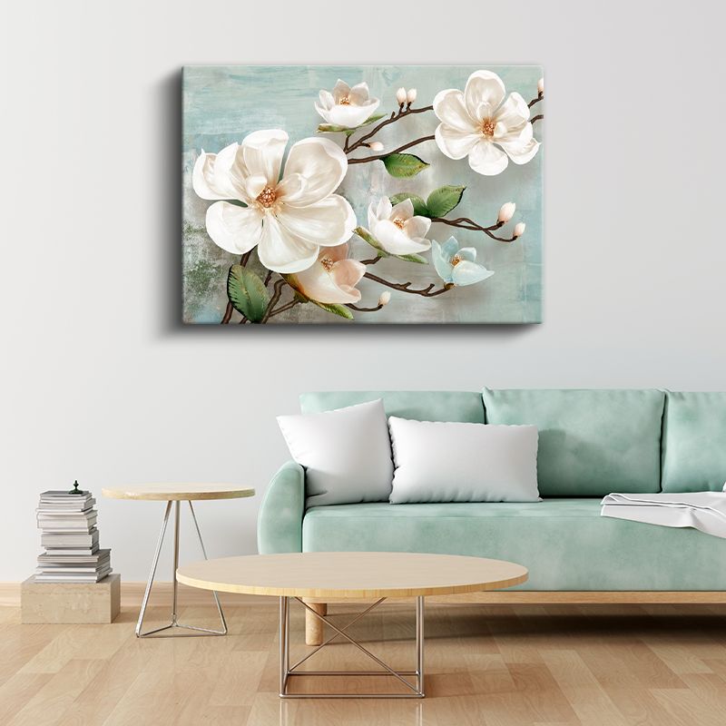 Beyaz Şakayıklar - Zarafet Kanvas Tablo