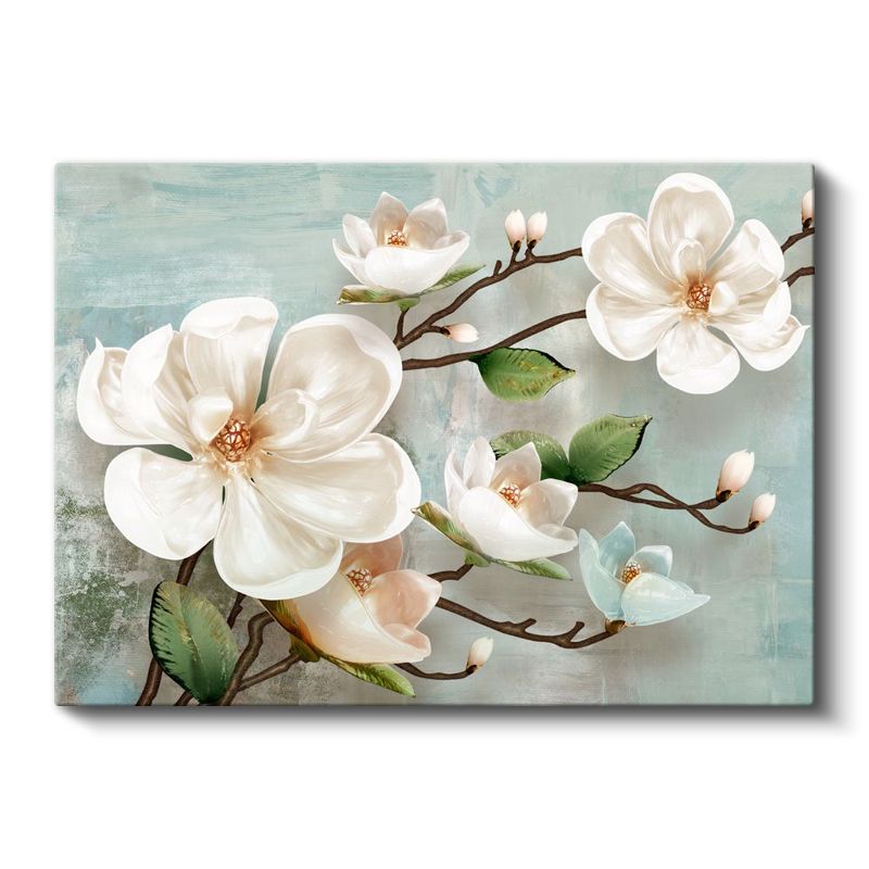 Beyaz Şakayıklar - Zarafet Kanvas Tablo