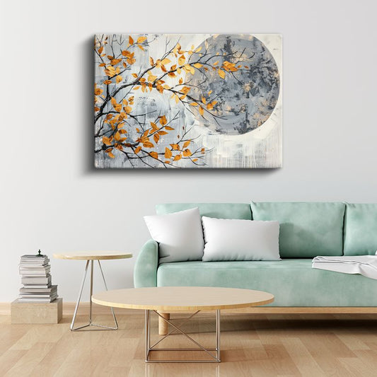 Gelincikler - Sulu Boya Efektli Kırmızı Çiçek Deseni Kanvas Tablo