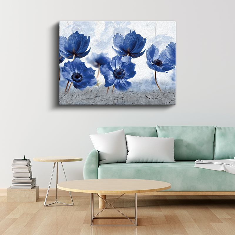 Bahar Dalları - Ay Işığında Çiçek Açan Ağaç Kanvas Tablo