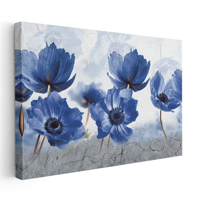 Bahar Dalları - Ay Işığında Çiçek Açan Ağaç Kanvas Tablo