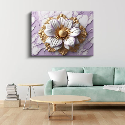 Altın Siyah Güller - Lüks Çiçek Kompozisyonu Kanvas Tablo