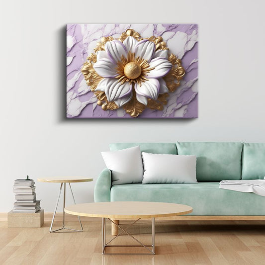 Altın Siyah Güller - Lüks Çiçek Kompozisyonu Kanvas Tablo