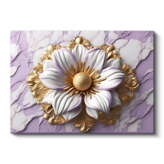 Altın Siyah Güller - Lüks Çiçek Kompozisyonu Kanvas Tablo