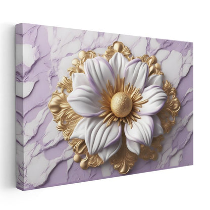 Altın Siyah Güller - Lüks Çiçek Kompozisyonu Kanvas Tablo