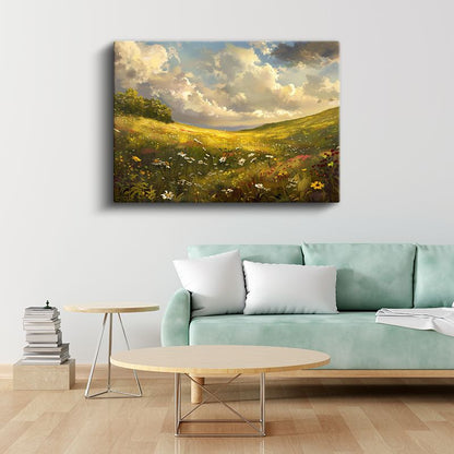 Altın Yapraklar - Siyah Fonda Lüks Botanik Tasarım Kanvas Tablo