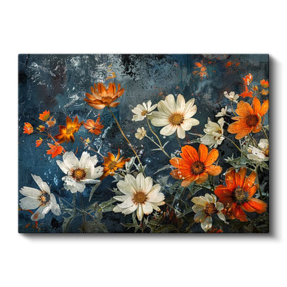 Mor Şakayıklar - Altın Detaylı Lüks Çiçek Tasarımı Kanvas Tablo