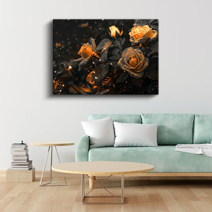 Bahar Manzarası - Renkli Çiçek Tarlası Kanvas Tablo