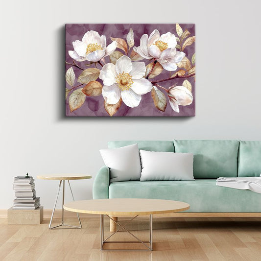 Turuncu Gelincikler - Mavi Fonda Canlı Çiçek Tarlası Kanvas Tablo