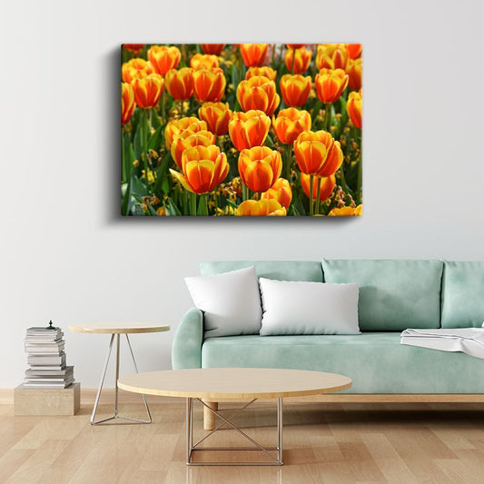 Nilüfer ve Balıklar - Japon Tarzı Havuz Kompozisyonu Kanvas Tablo