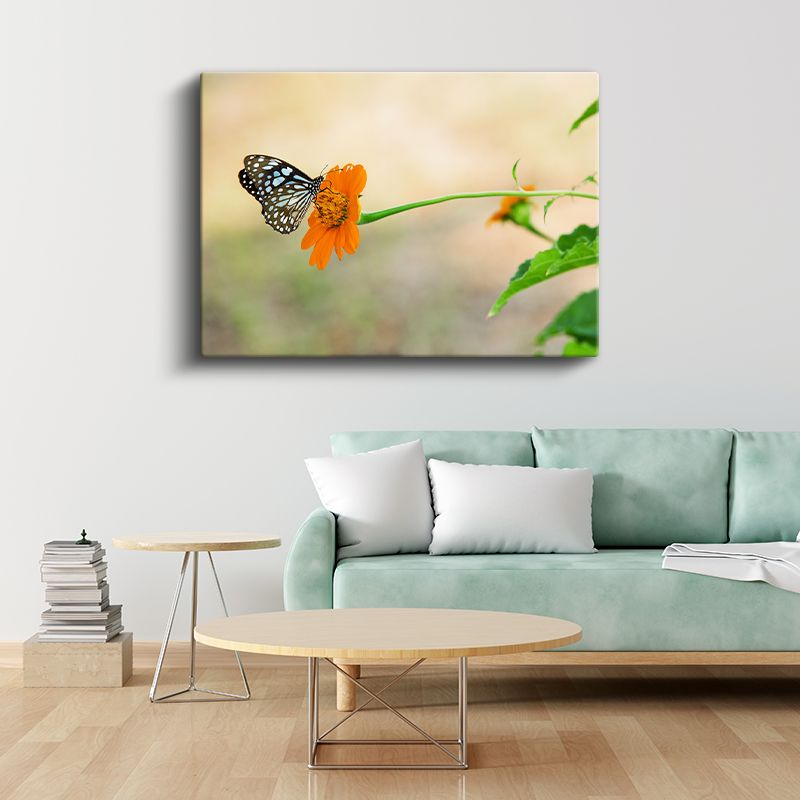 Pembe Nilüfer - Koi Balıkları ile Zen Bahçesi Kanvas Tablo