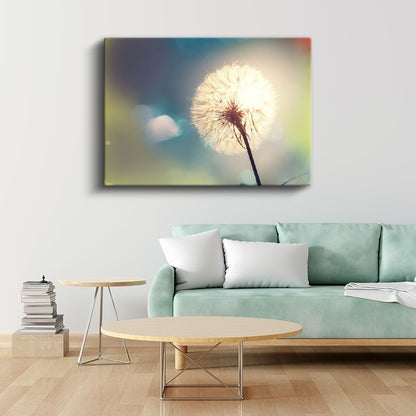 Karahindiba - Gün Batımında Silüet Kanvas Tablo