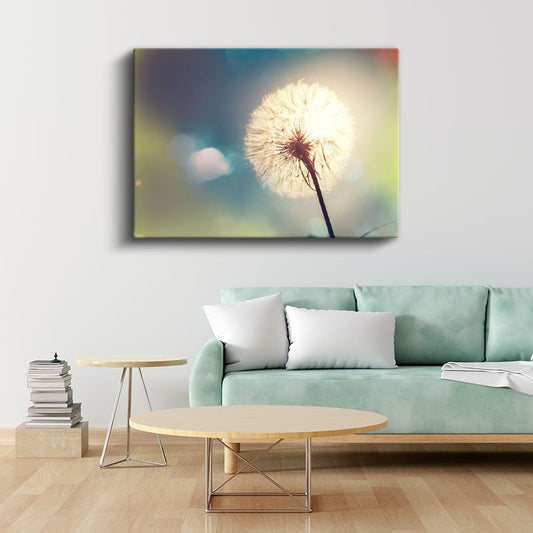 Karahindiba - Gün Batımında Silüet Kanvas Tablo